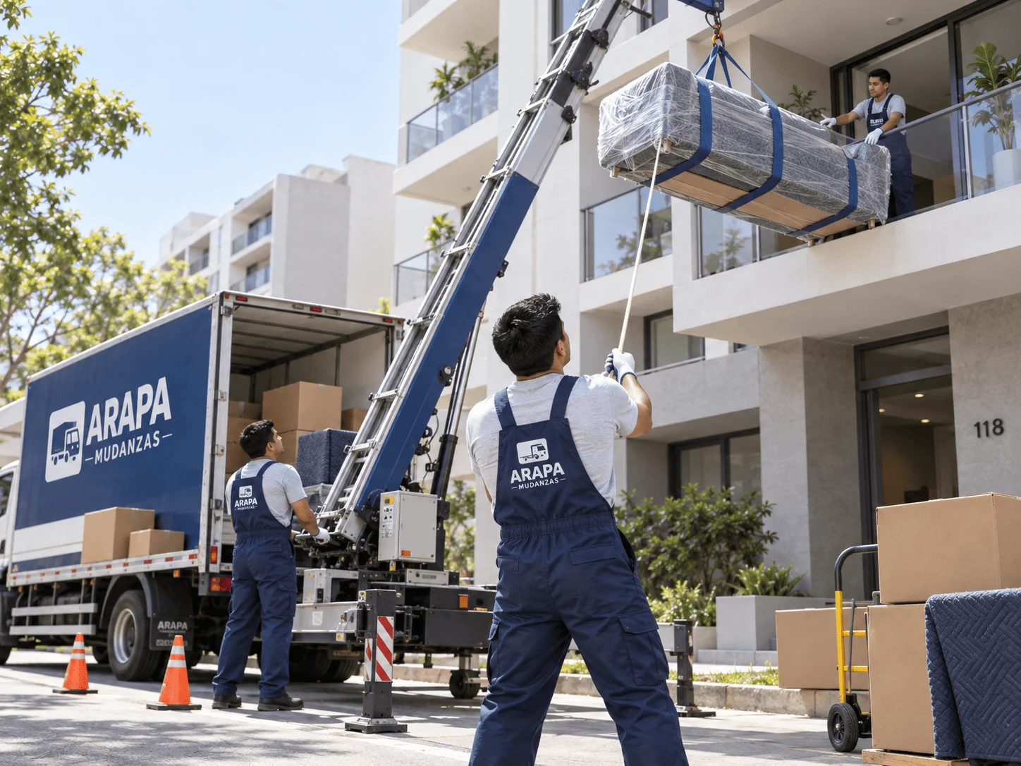 Elevación y maniobras con grúa de ARAPA
